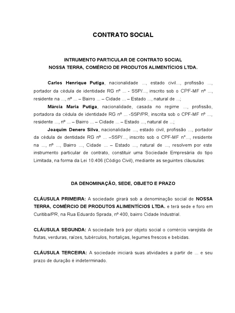 Contrato Social, PDF, Economias